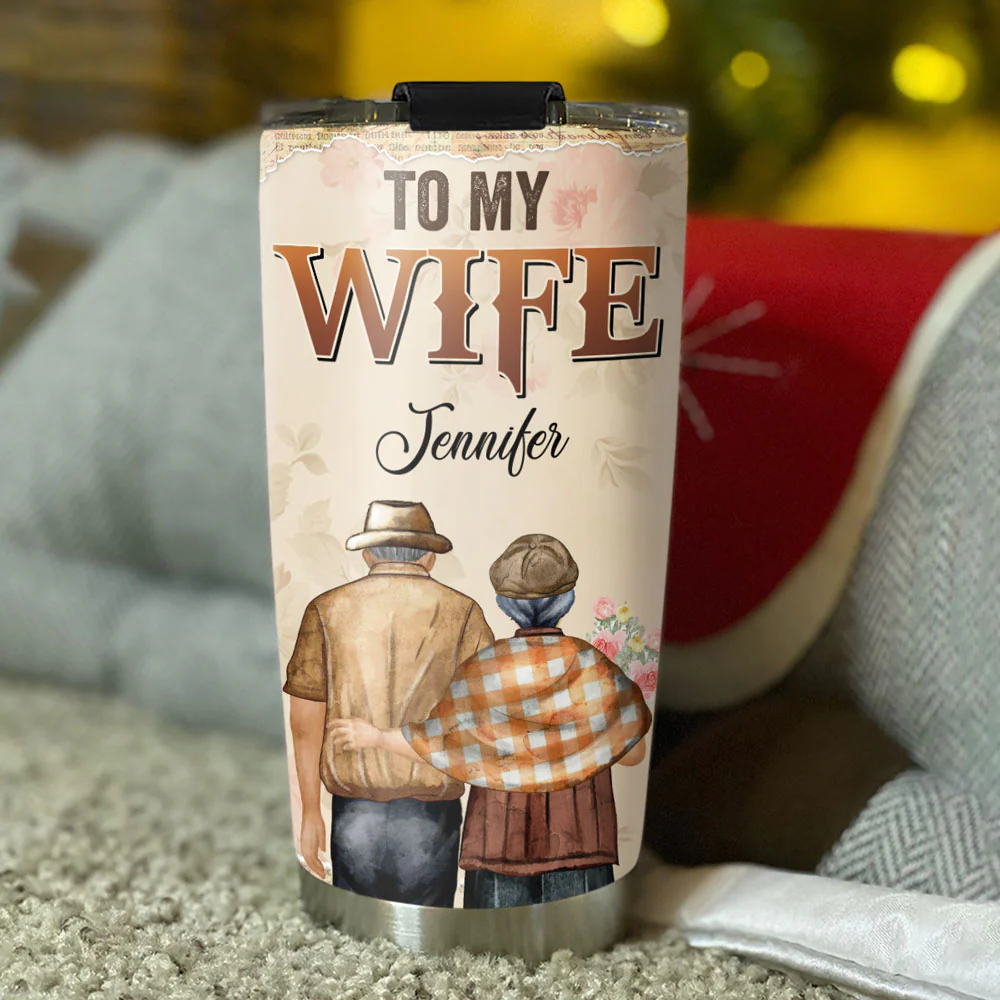 To My Wife Version 2 - Personalized Custom Tumbler - Image 4
