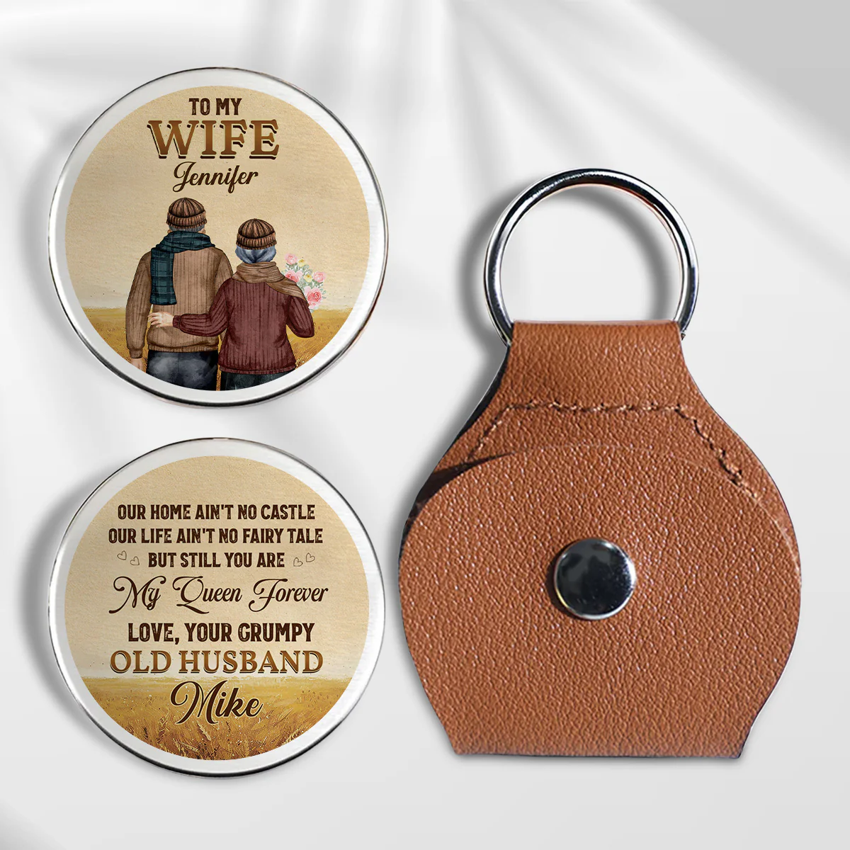To My Wife You Are My Queen Forever - Personalized Custom Pocket Hug