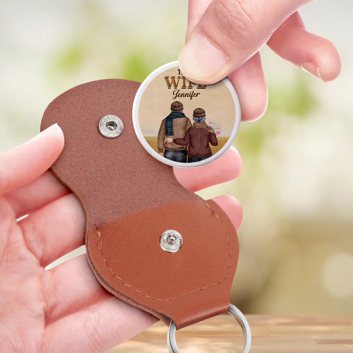 To My Wife You Are My Queen Forever - Personalized Custom Pocket Hug - Image 3