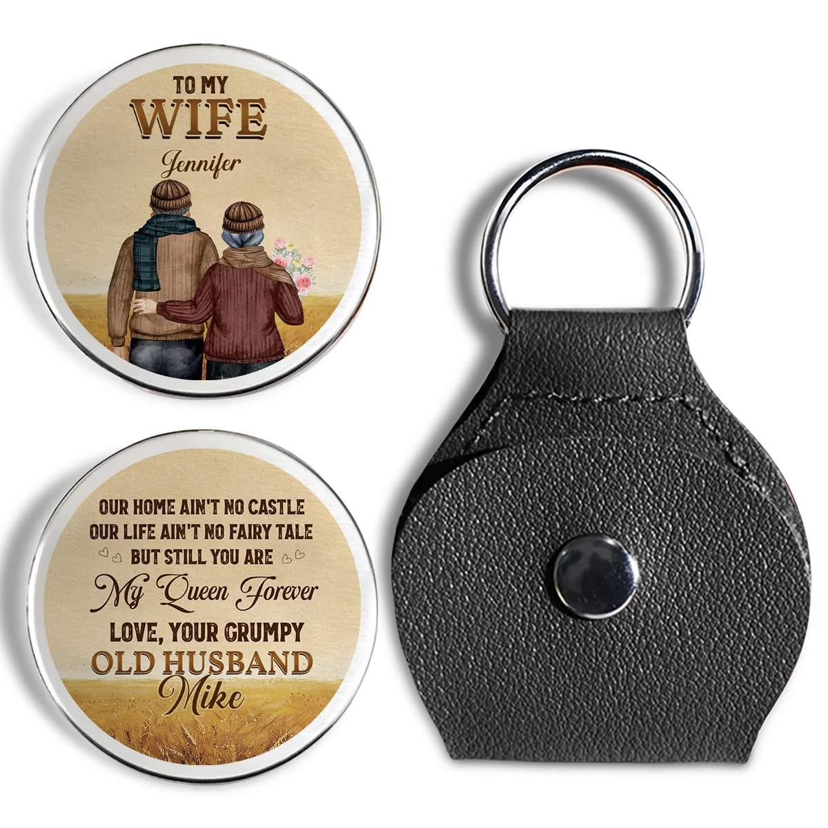 To My Wife You Are My Queen Forever - Personalized Custom Pocket Hug - Image 7