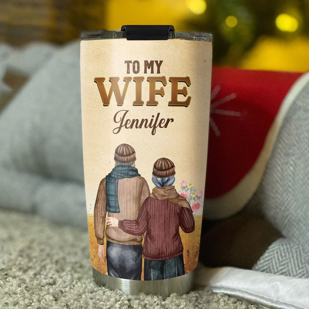 To My Wife You Are My Queen Forever - Personalized Custom Tumbler - Image 3