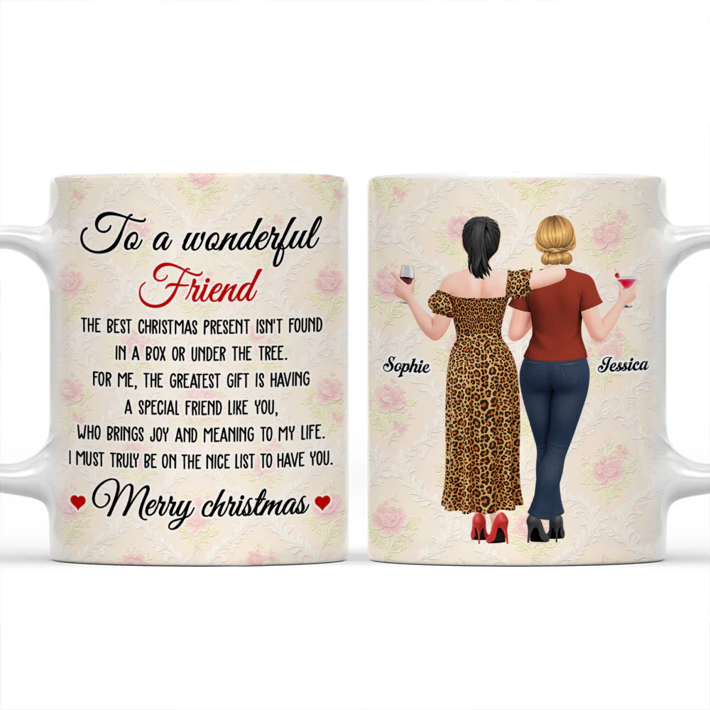 To My Wonderful Friend - Personalized Custom Coffee Mug