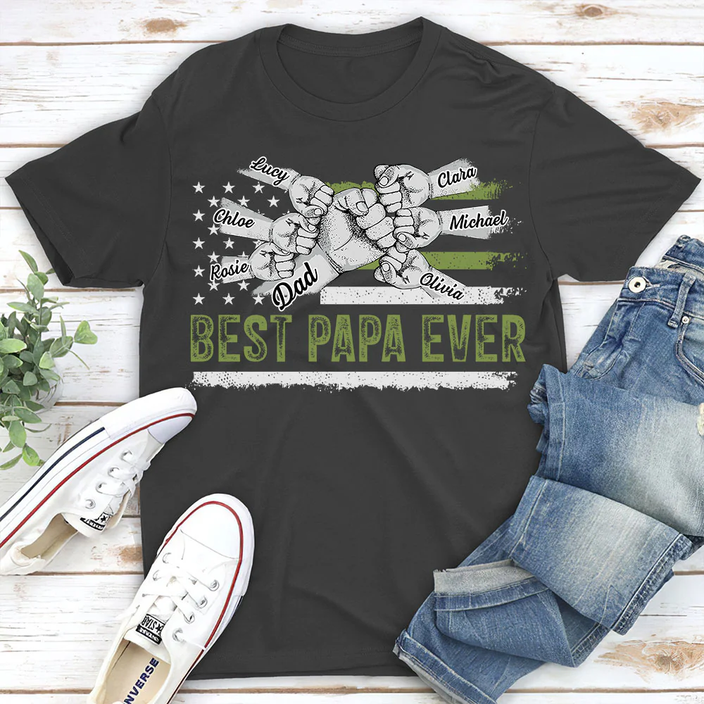 To The Best Dad - Personalized Custom Shirt - Image 4