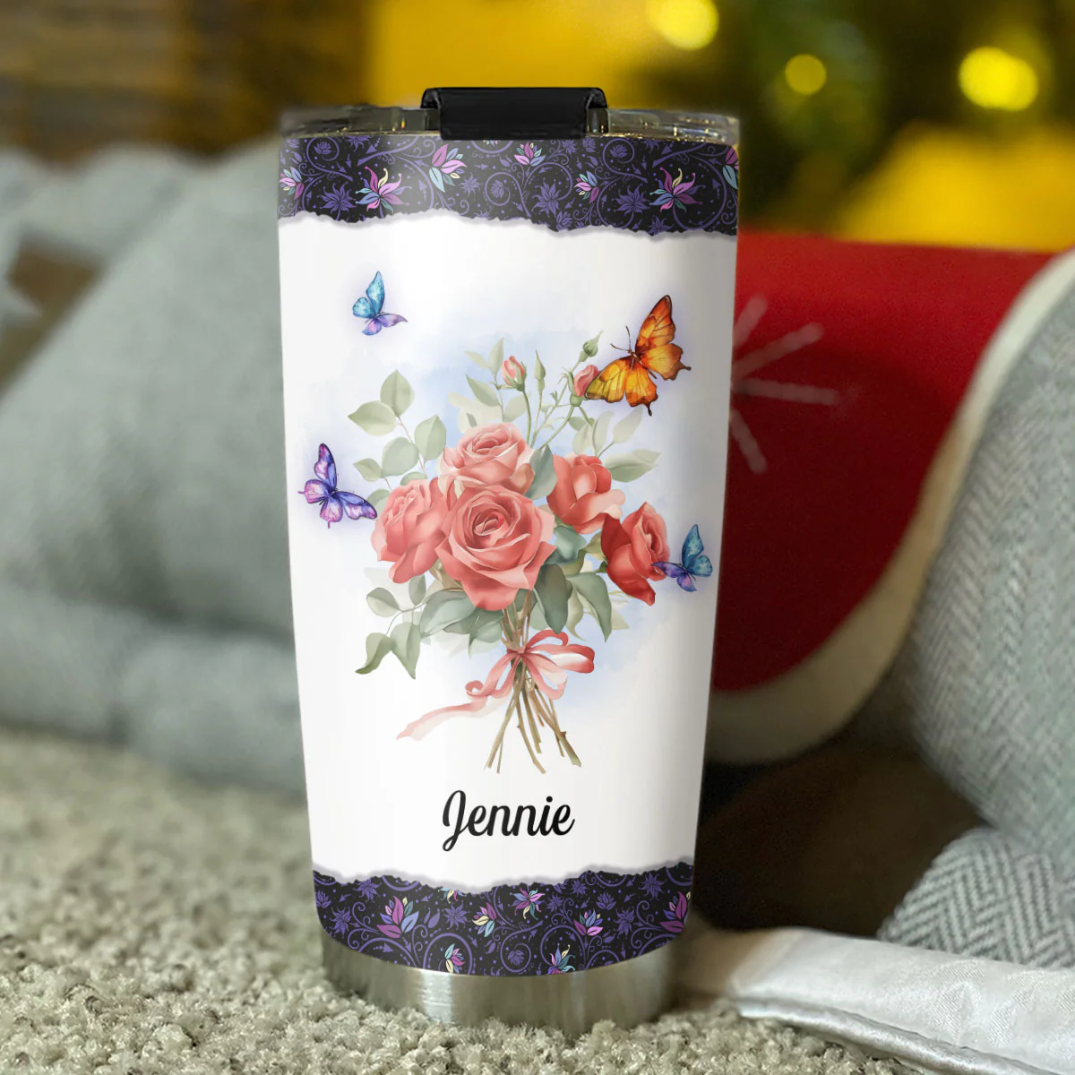 To The Best Mom - Personalized Custom Tumbler - Image 2
