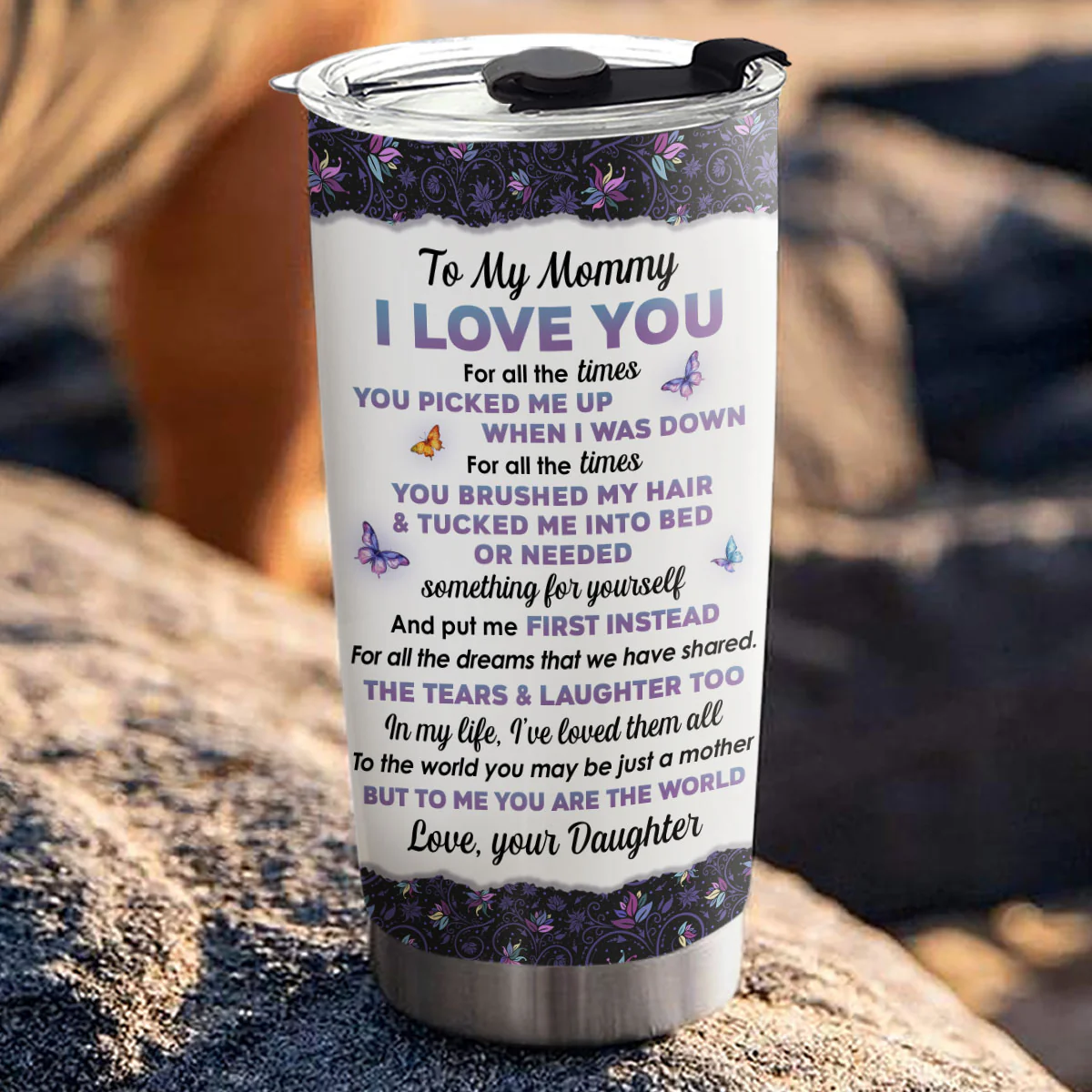To The Best Mom - Personalized Custom Tumbler - Image 3