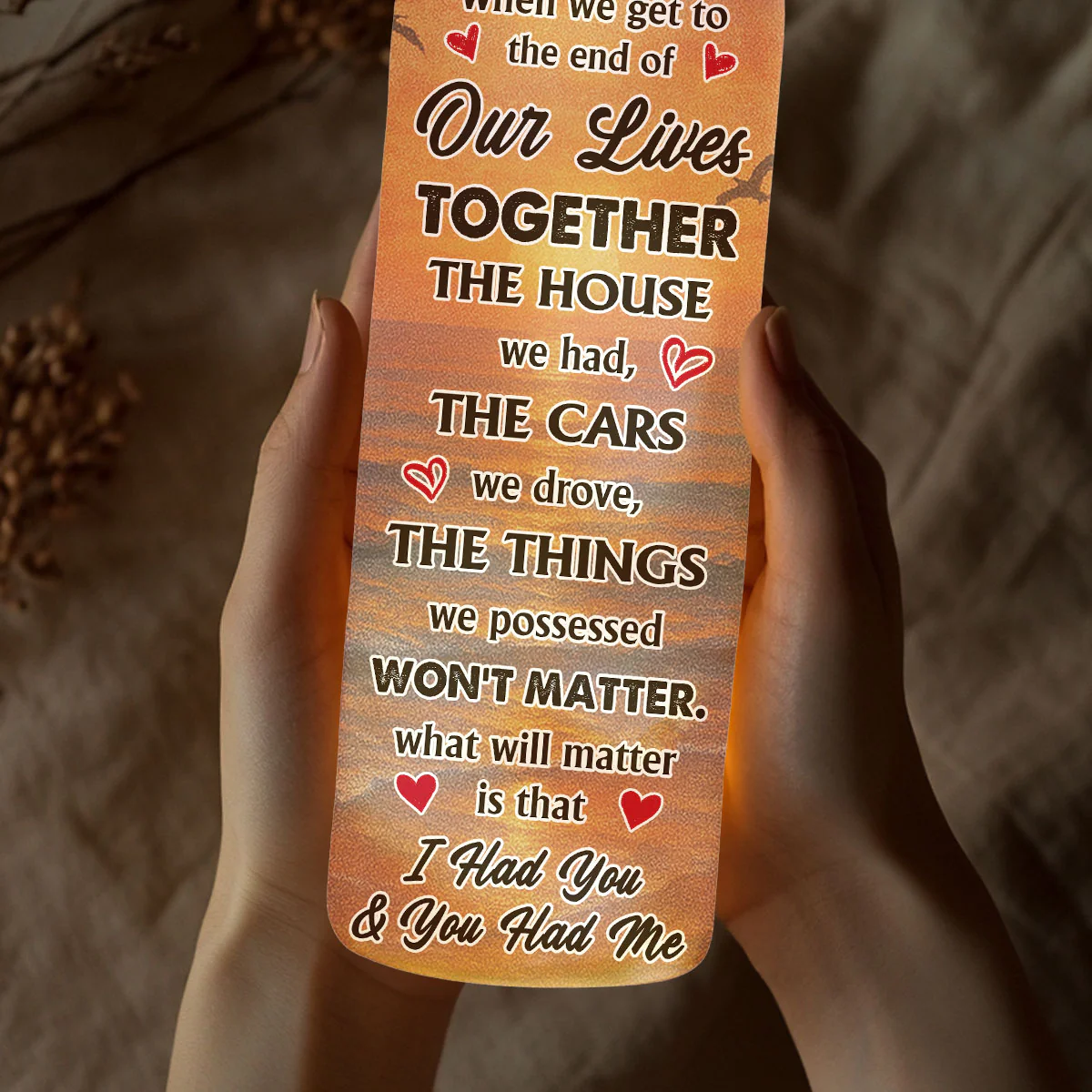 To The End Of Our Life - Personalized Custom Bottle Lamp - Image 2