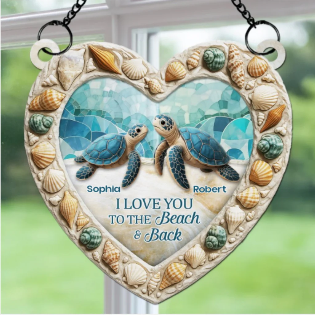 To The Ocean And Back - Personalized Custom Suncatcher - Image 5
