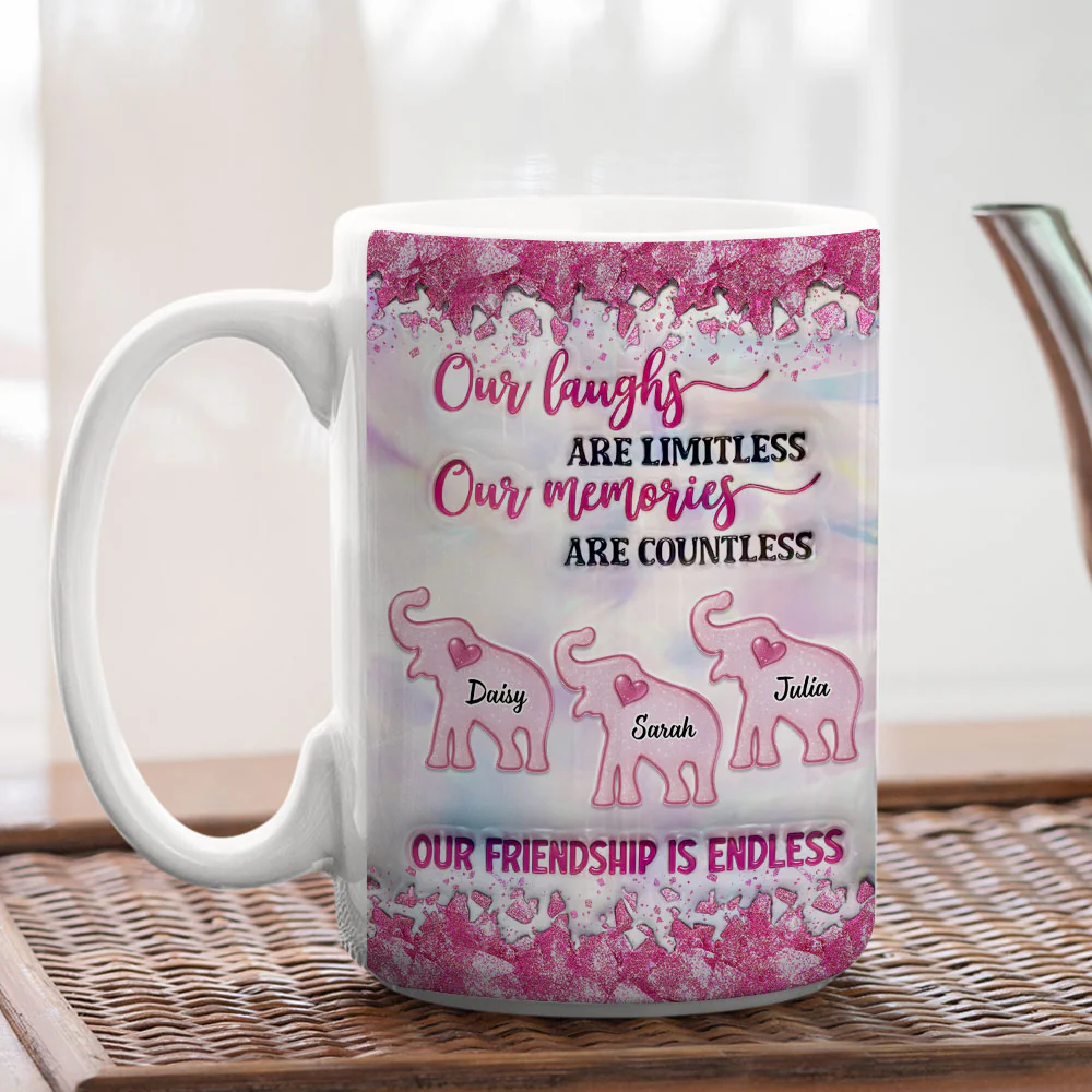 Together As Us - Personalized Custom 3D Inflated Effect Coffee Mug - Image 3