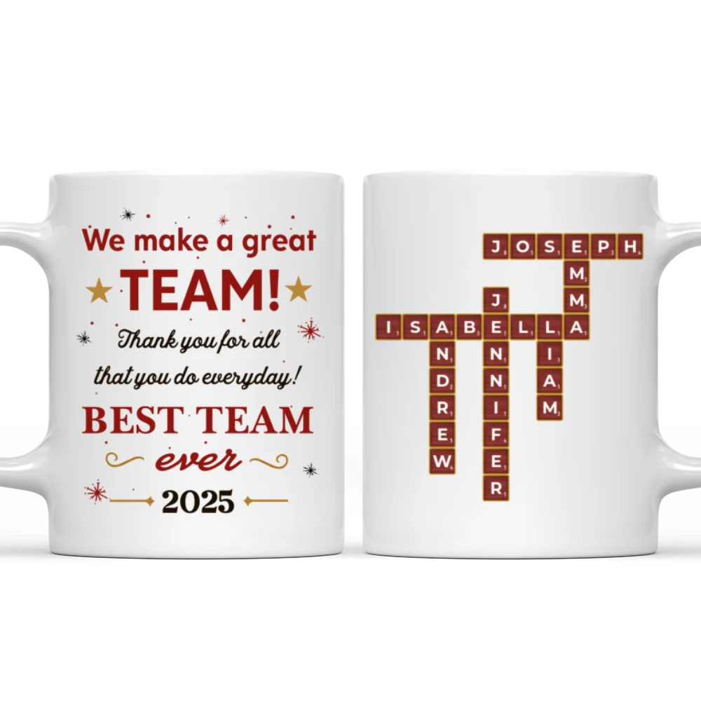 Together Everyone Achieves More Always - Personalized Custom Coffee Mug - Image 7
