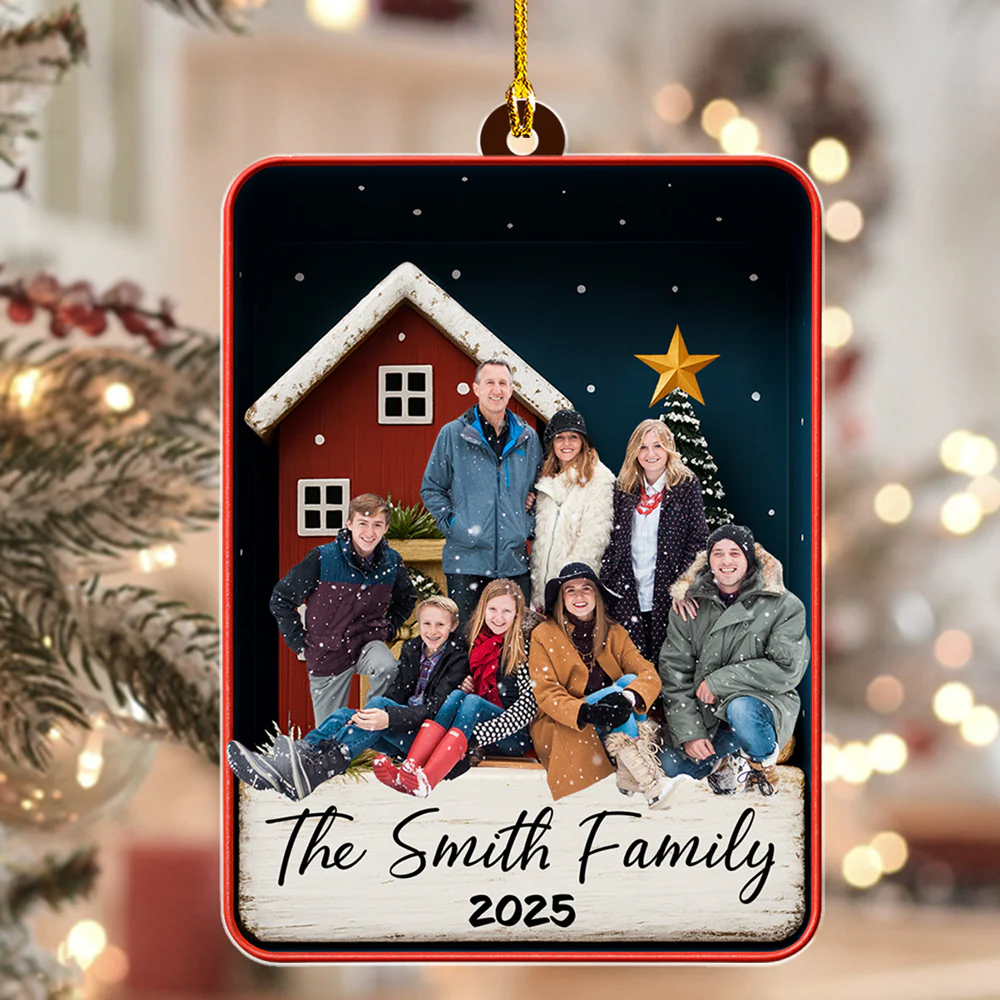 Together Family Photo - Personalized Custom Acrylic Ornament