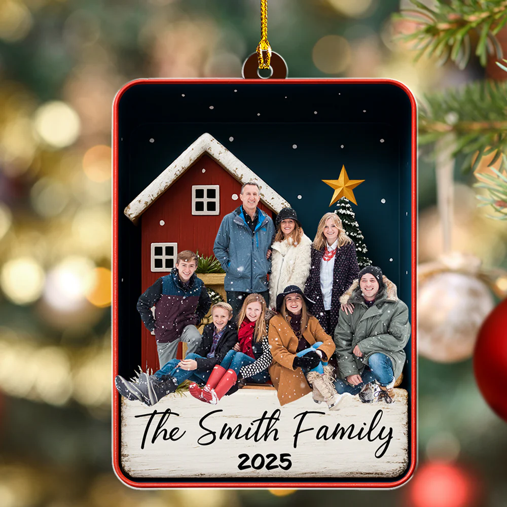 Together Family Photo - Personalized Custom Acrylic Ornament - Image 5