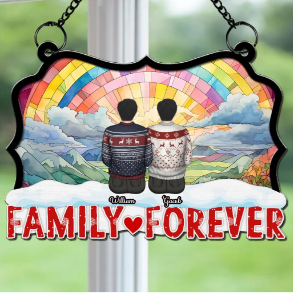 Together For A Lifetime - Personalized Custom Suncatcher - Image 5