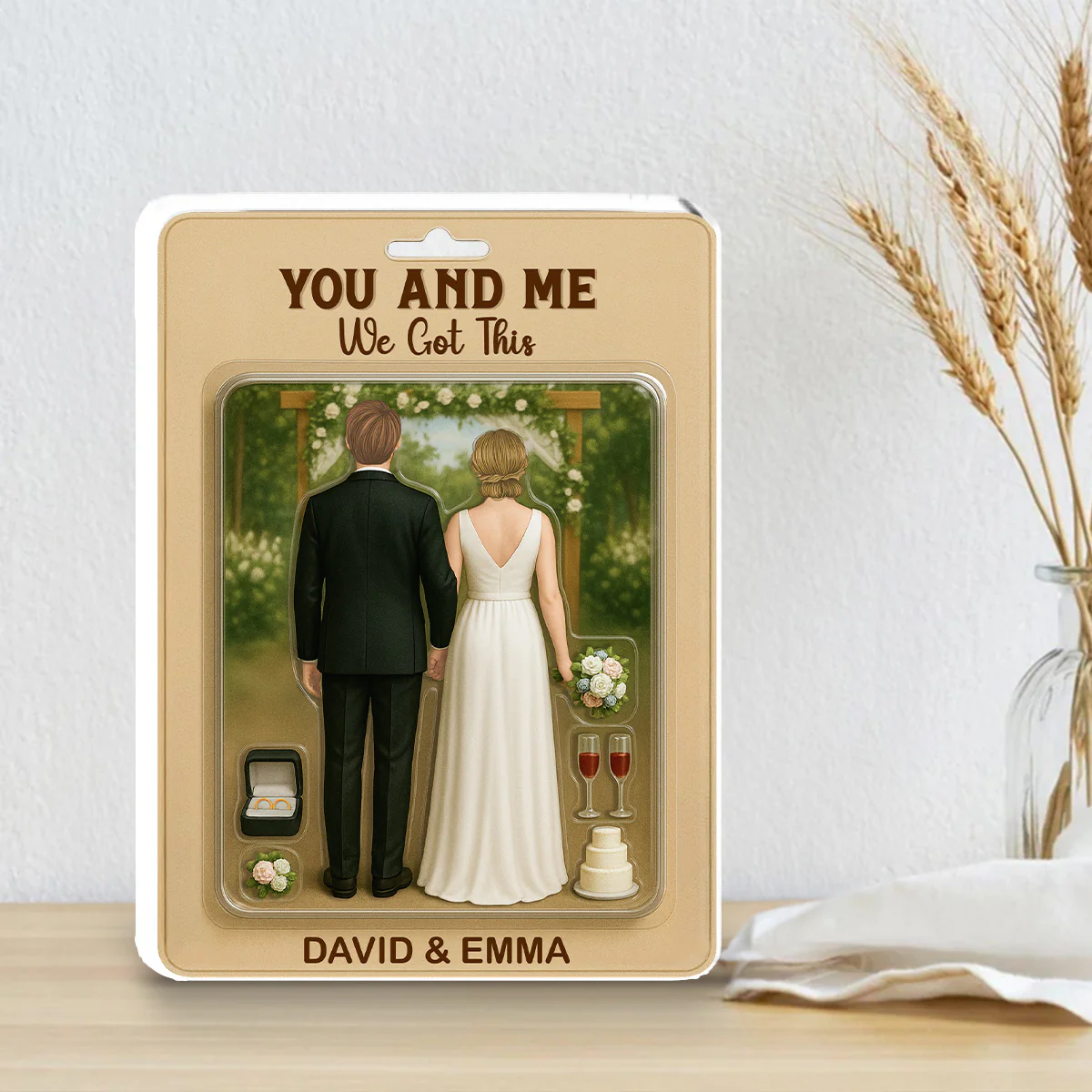 Together Forever Figure - Personalized Custom Acrylic Plaque - Image 4