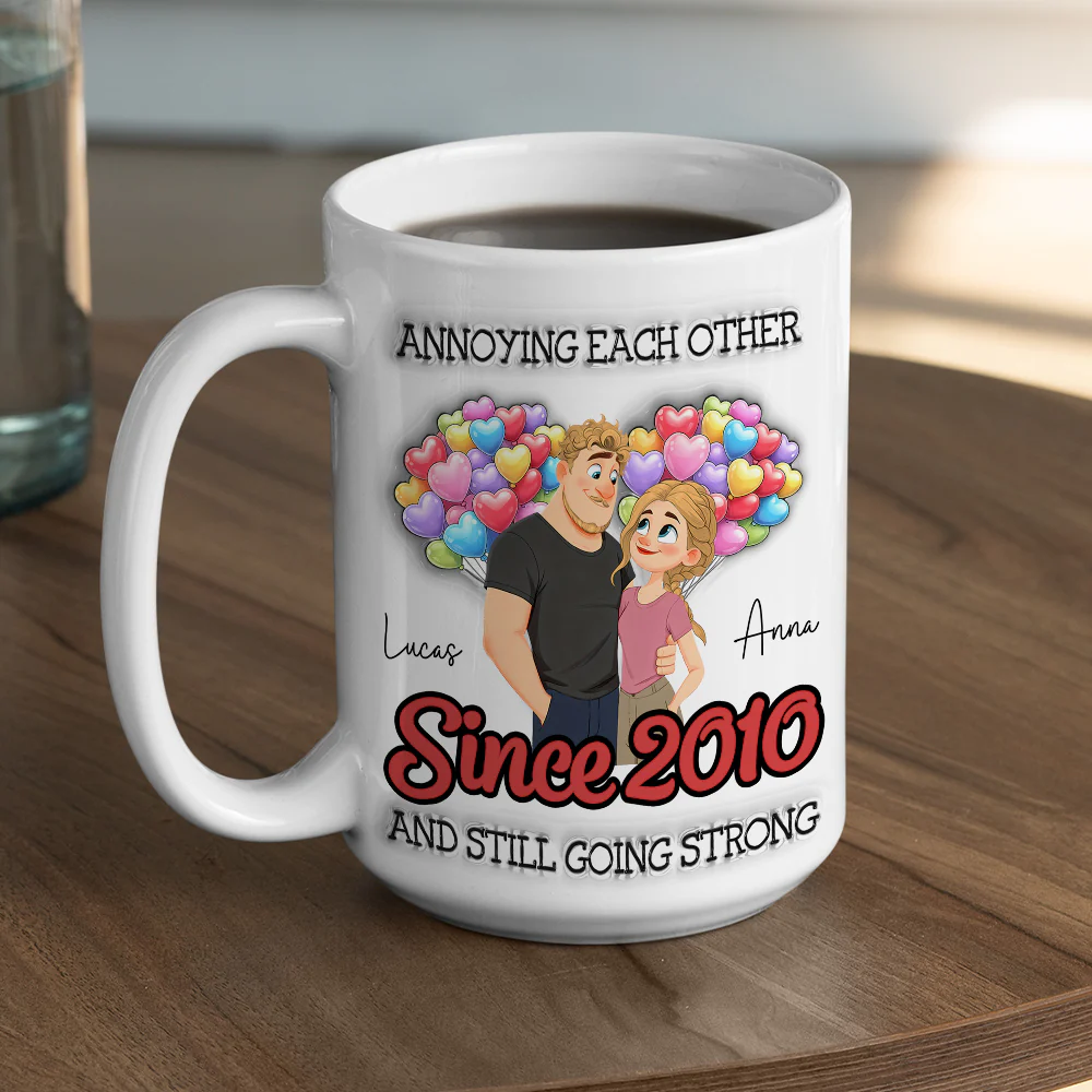 Together Forever - Personalized Custom 3D Inflated Effect Mug - Image 4