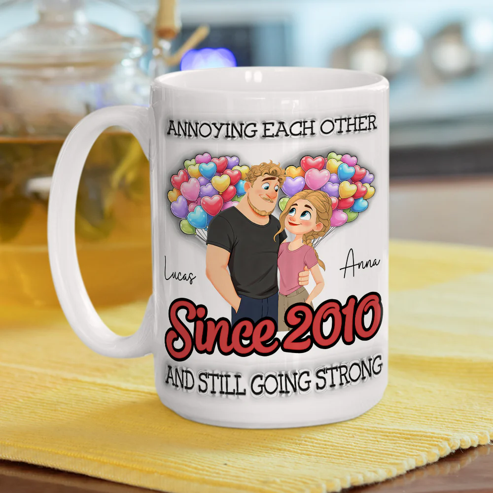 Together Forever - Personalized Custom 3D Inflated Effect Mug - Image 5