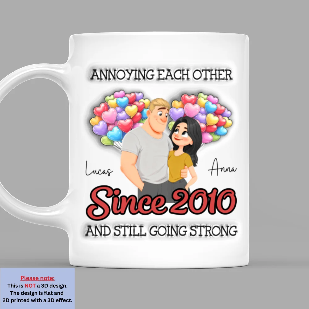 Together Forever - Personalized Custom 3D Inflated Effect Mug - Image 7