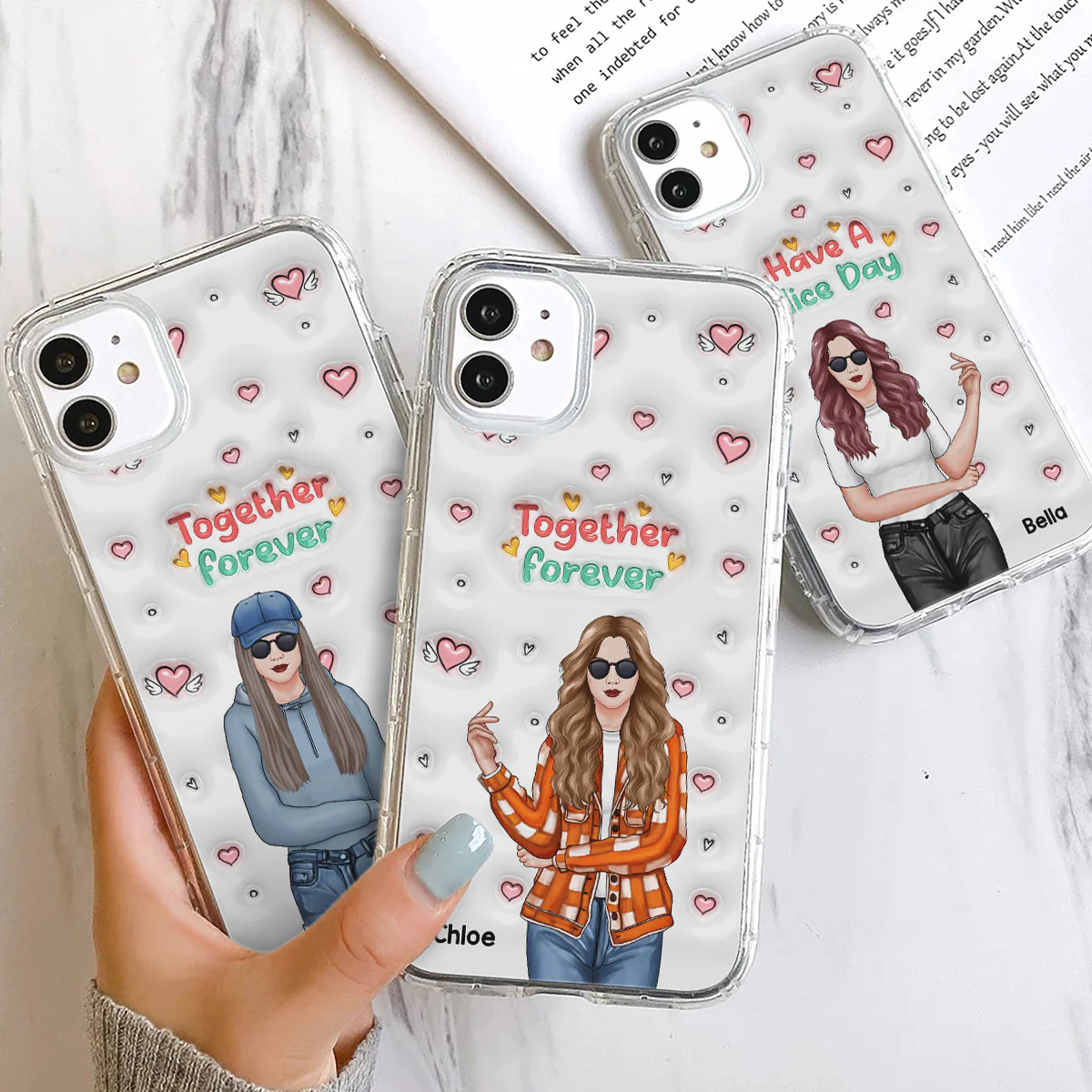 Together Forever - Personalized Custom 3D Inflated Effect Phone Case - Image 5