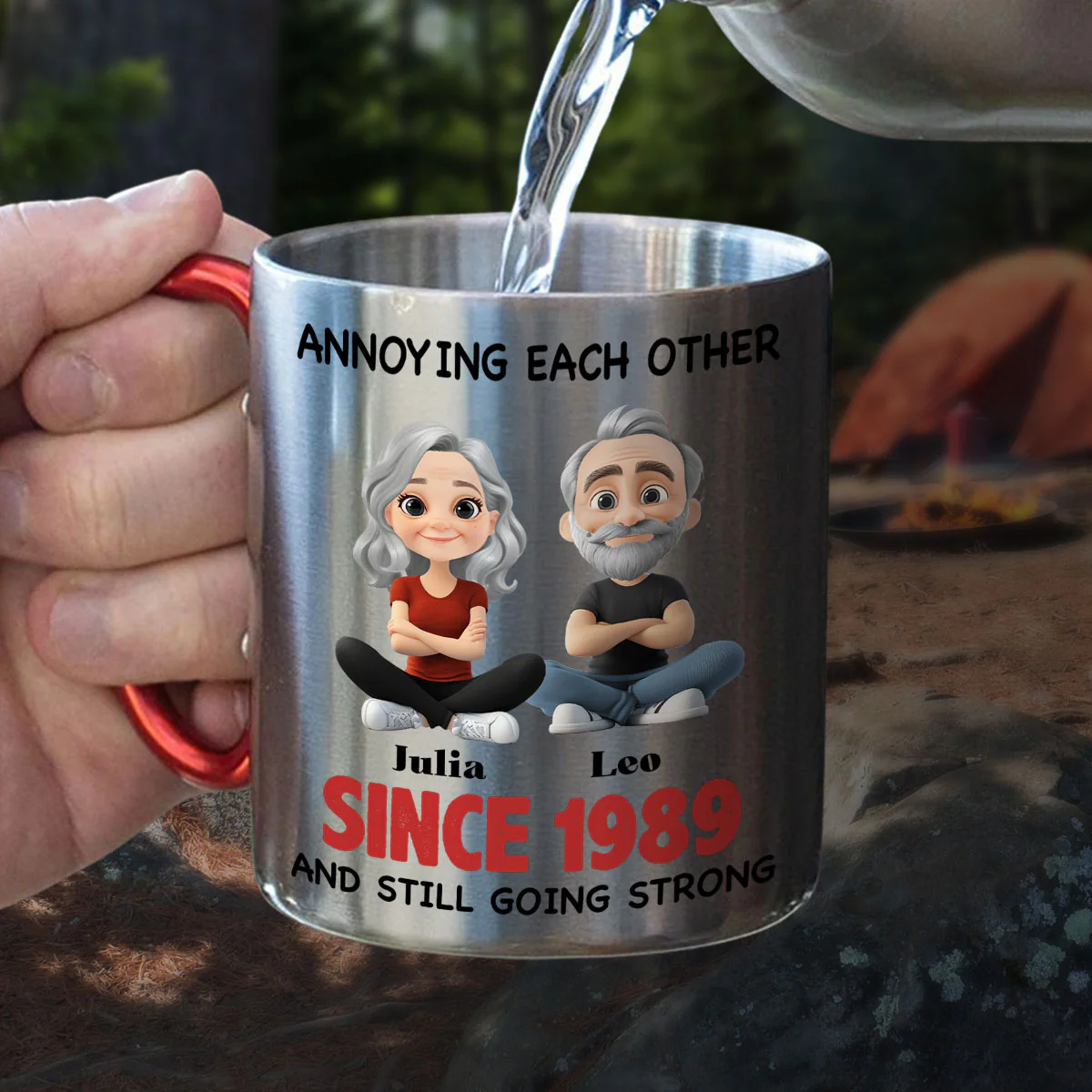 Together Forever - Personalized Custom Carabiner Mug - Image 2