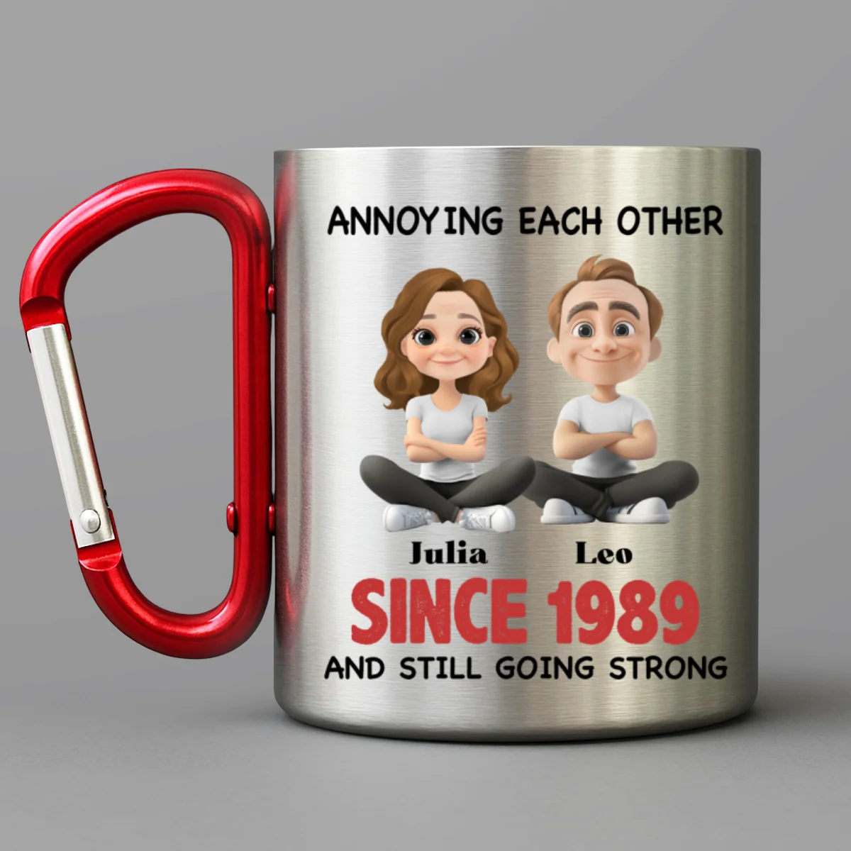 Together Forever - Personalized Custom Carabiner Mug - Image 6
