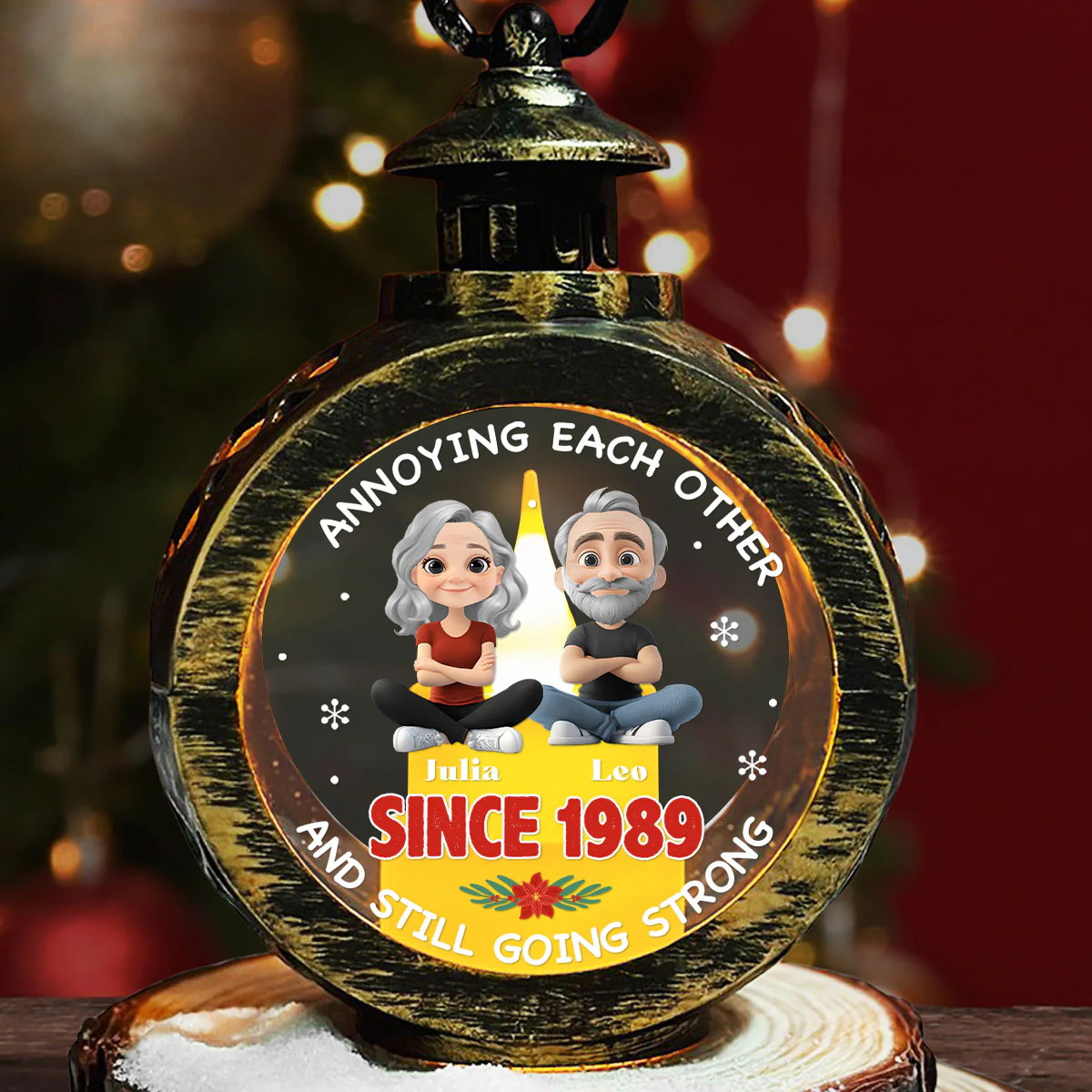 Together Forever - Personalized Custom Christmas Lantern