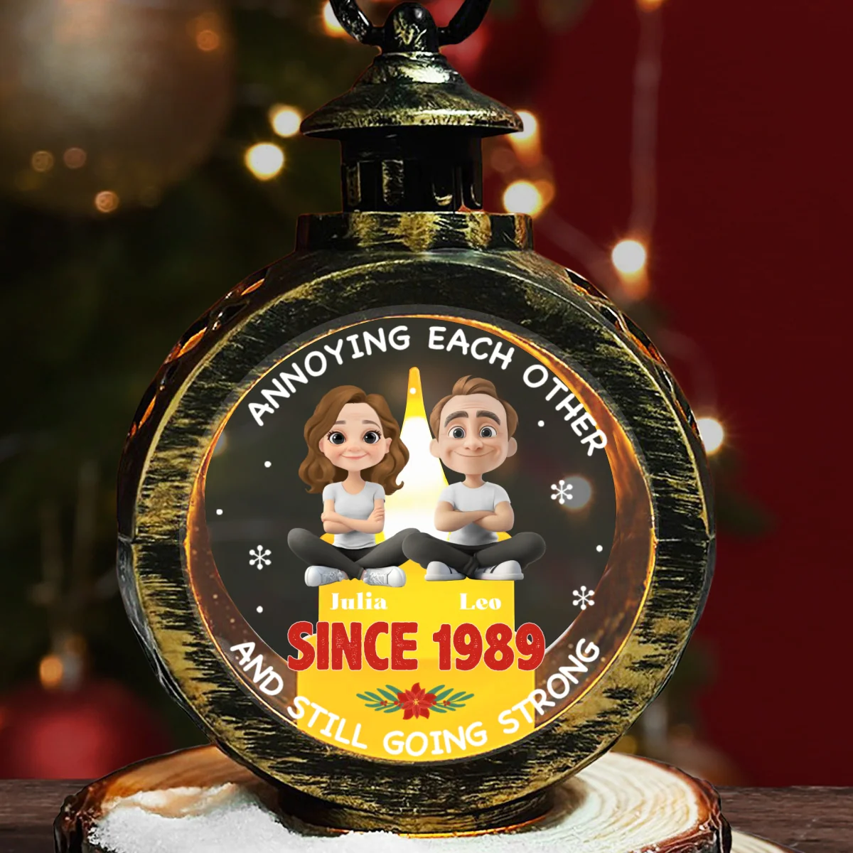 Together Forever - Personalized Custom Christmas Lantern - Image 6