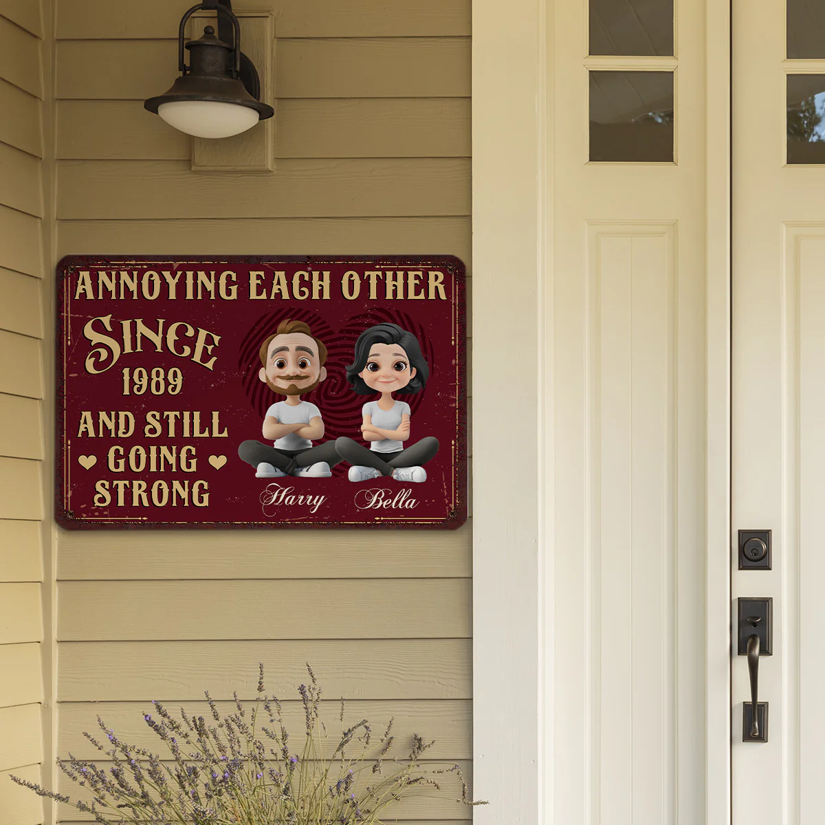 Together Forever - Personalized Custom Metal Sign - Image 3