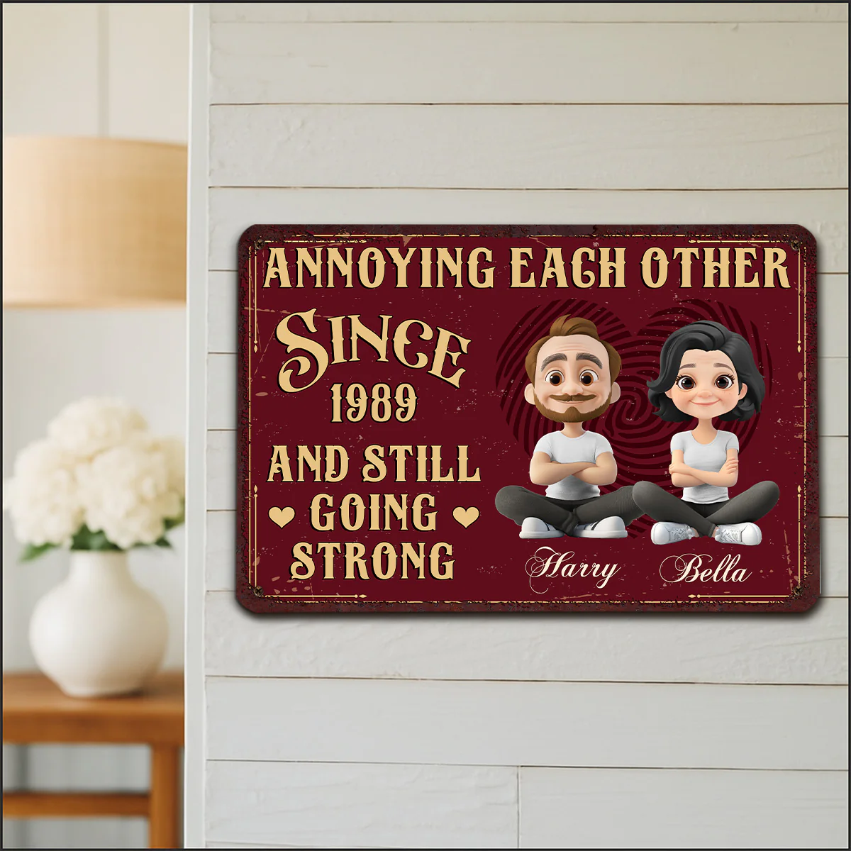 Together Forever - Personalized Custom Metal Sign - Image 4