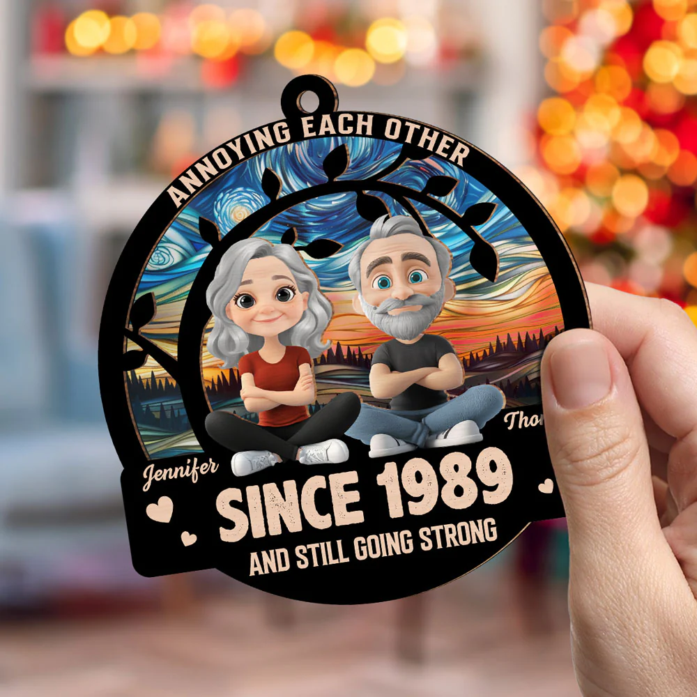 Together Forever - Personalized Custom Suncatcher Ornament - Image 3