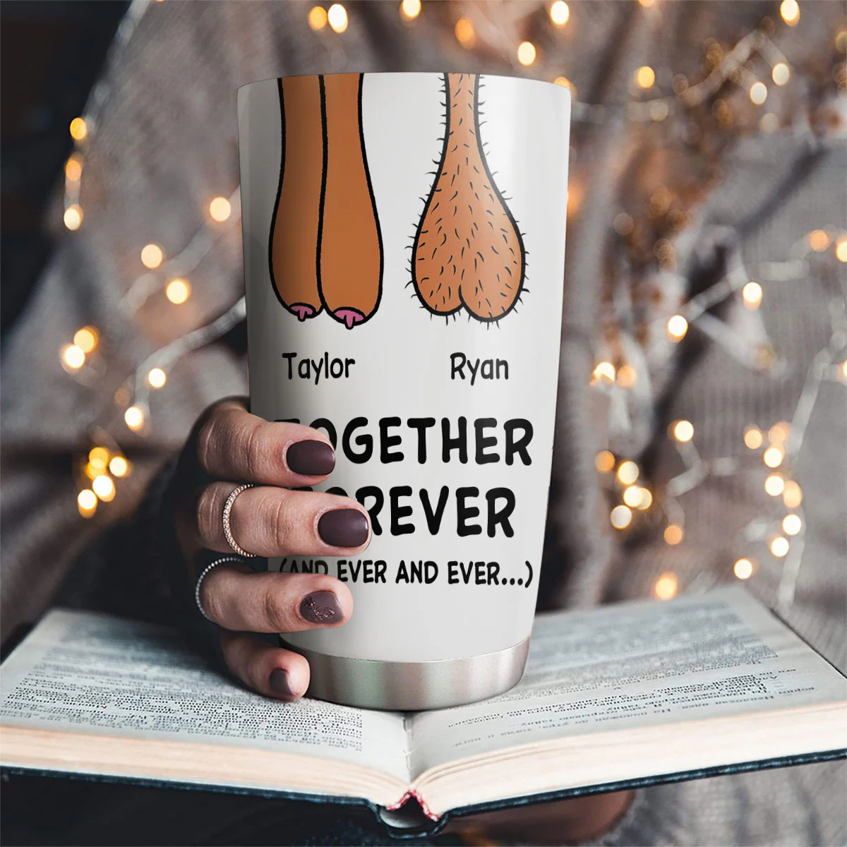 Together Forever - Personalized Custom Tumbler - Image 3