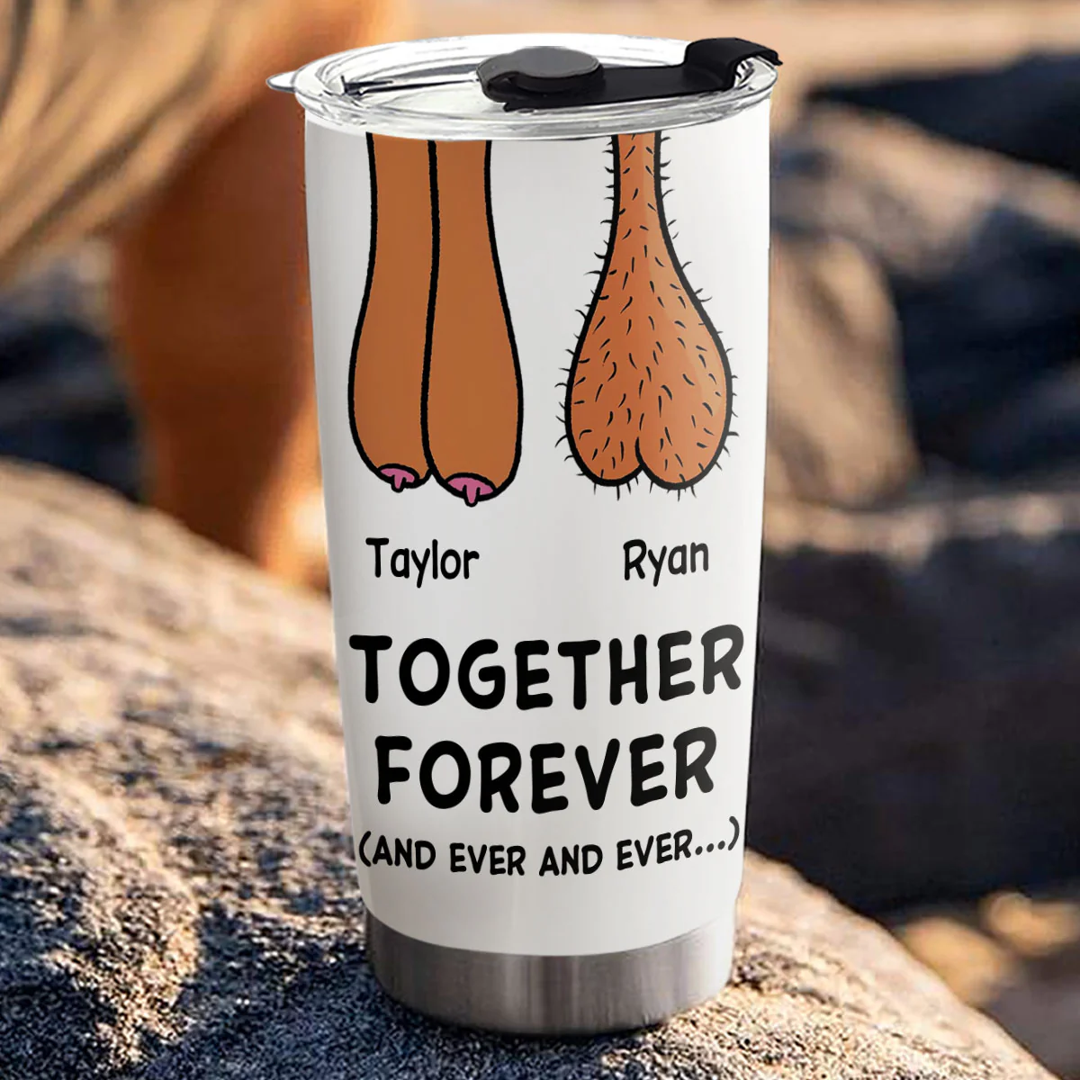 Together Forever - Personalized Custom Tumbler - Image 4