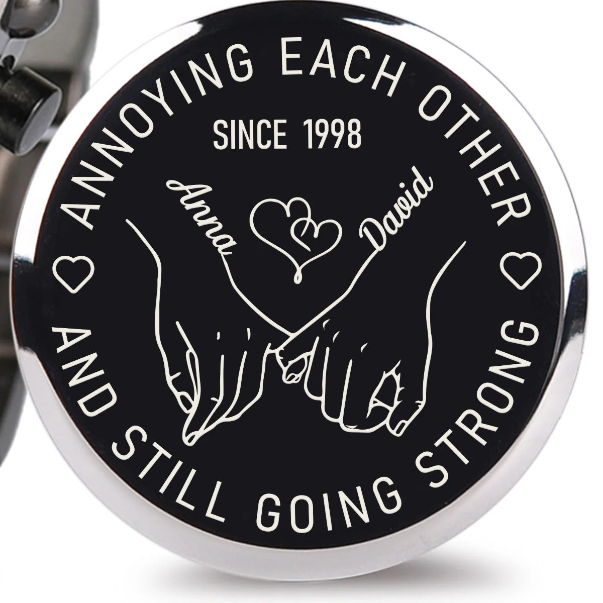 Together Forever - Personalized Engraved Wooden Watches GQ026 - Image 2