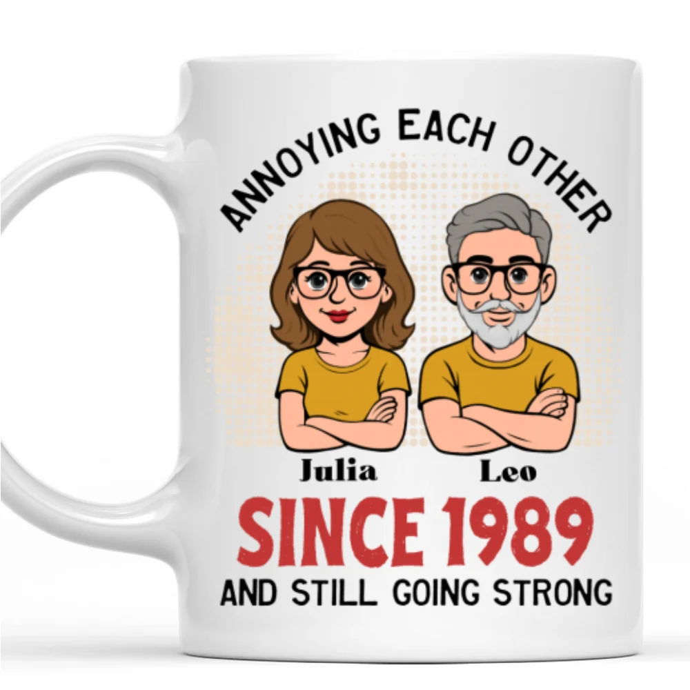 Together Forever Retro - Personalized Custom Coffee Mug - Image 8