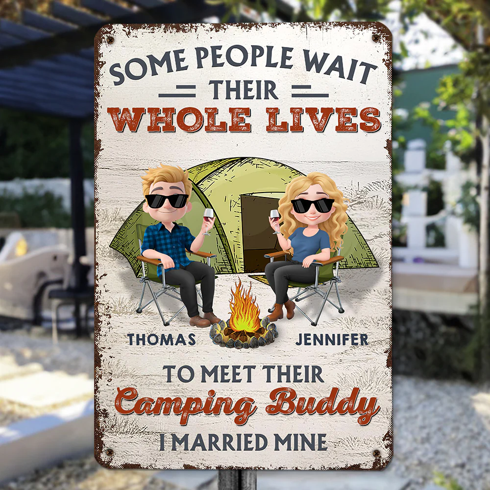 Together In Every Campfire Night - Personalized Custom Metal Sign - Image 2