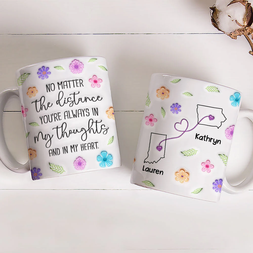 Together In Spirit And Heart - Personalized Custom 3D Inflated Effect Mug - Image 4