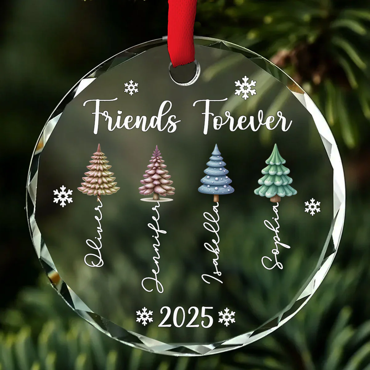 Together Is Always Better - Personalized Custom Glass Ornament