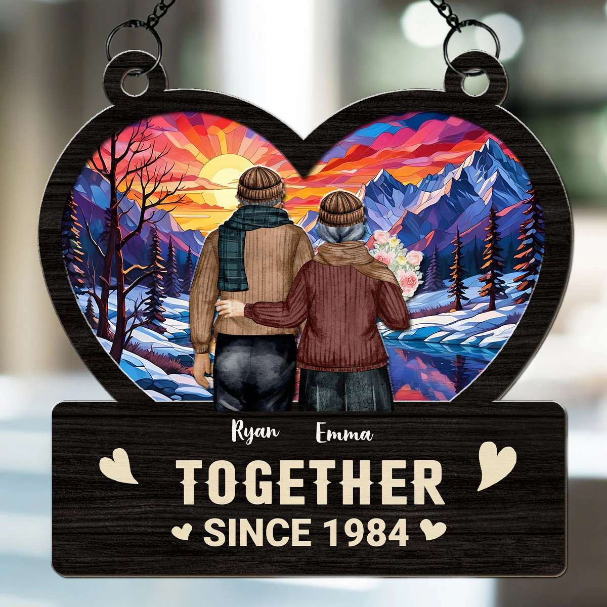 Together Love - Personalized Custom Suncatcher - Image 2