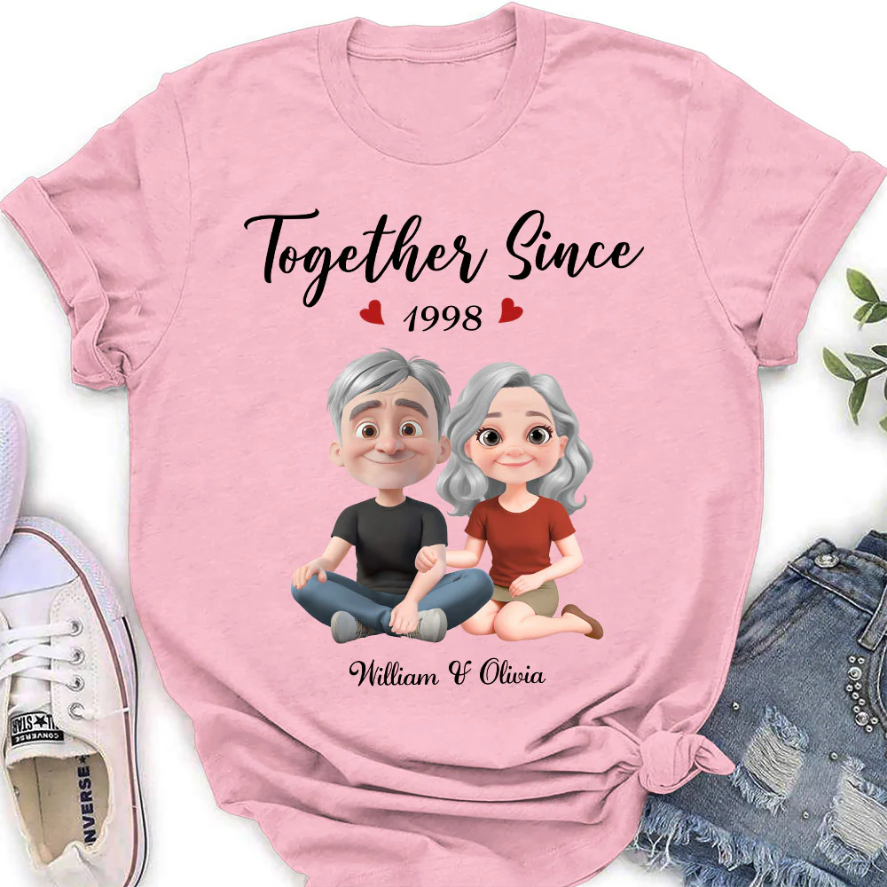 Together Since Husband Wife - Personalized Custom Shirt - Image 10