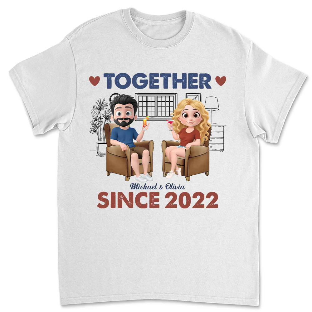 Together Since Husband Wife - Personalized Custom Shirt