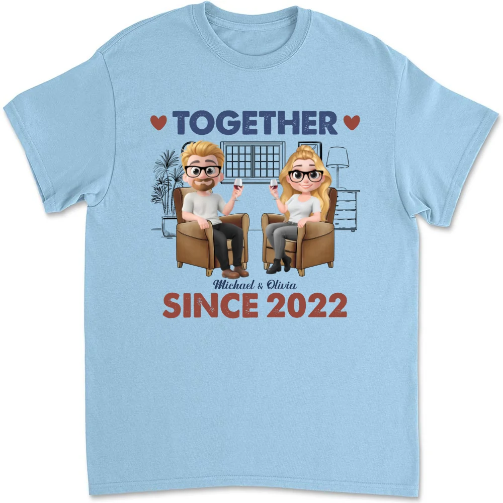 Together Since Husband Wife - Personalized Custom Shirt - Image 11