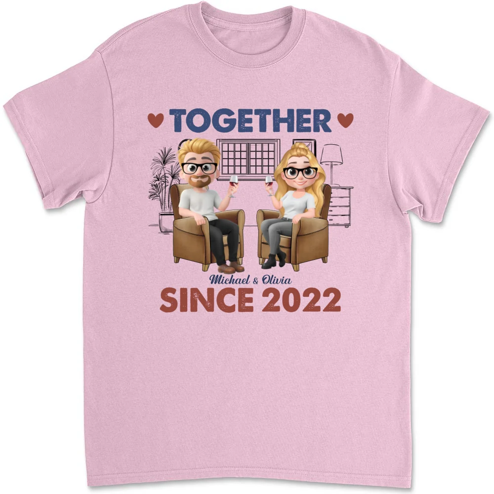 Together Since Husband Wife - Personalized Custom Shirt - Image 12