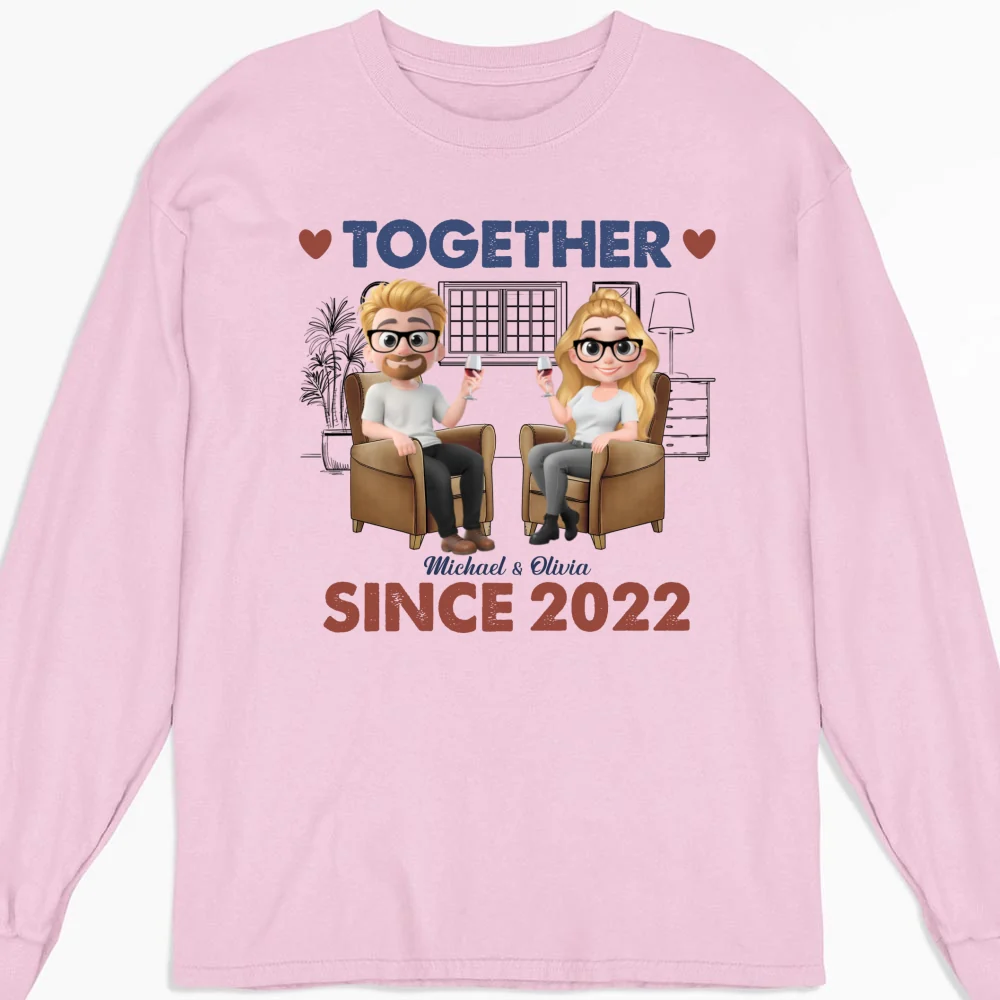 Together Since Husband Wife - Personalized Custom Shirt - Image 15