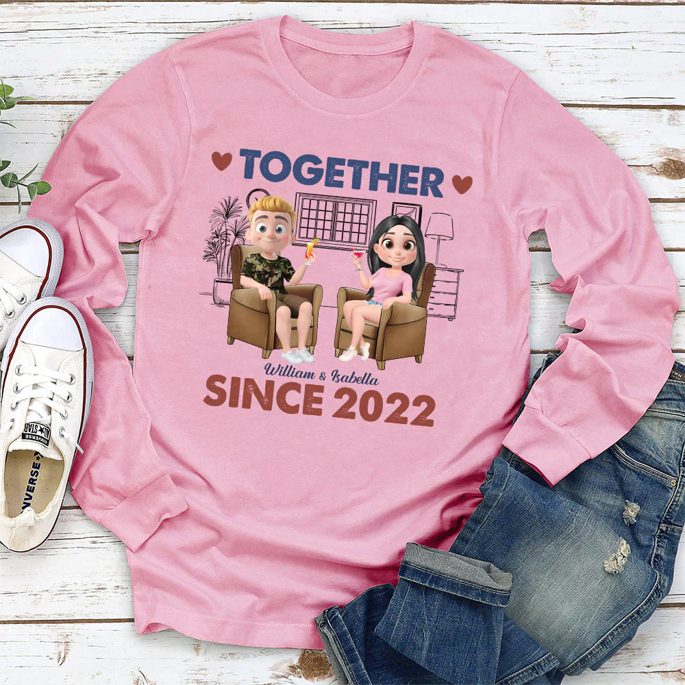 Together Since Husband Wife - Personalized Custom Shirt - Image 6