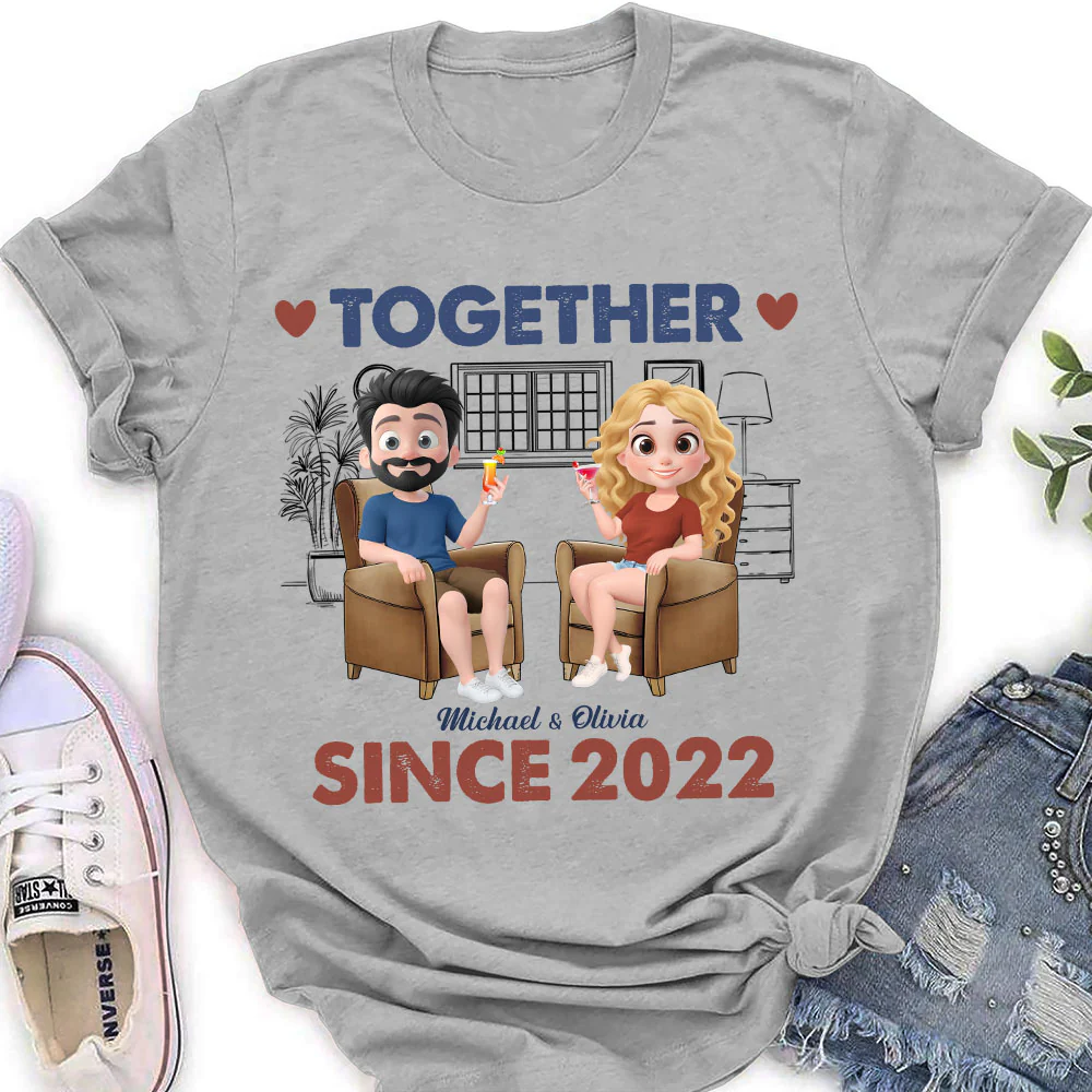 Together Since Husband Wife - Personalized Custom Shirt - Image 8