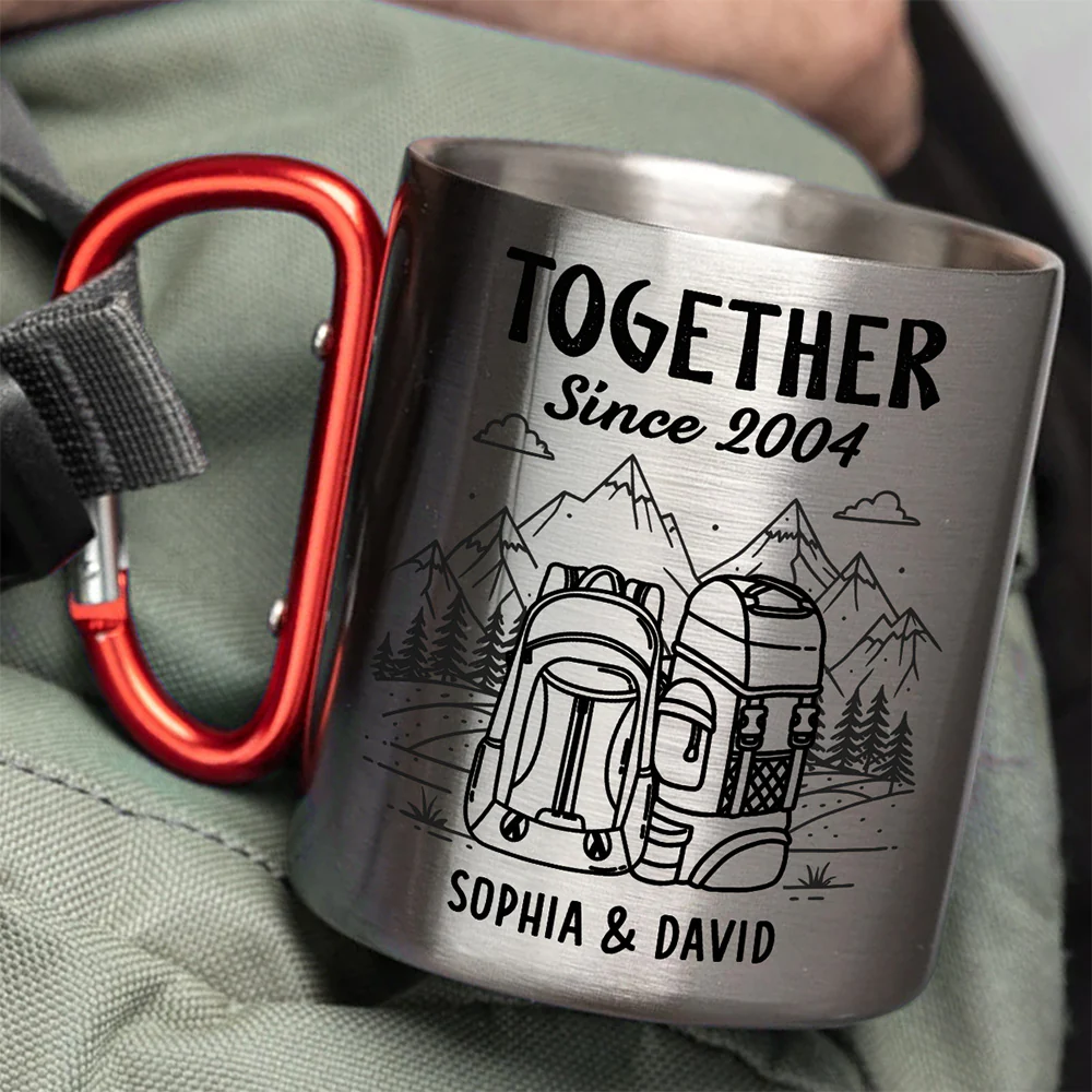 Together Since - Personalized Custom Carabiner Mug - Image 4