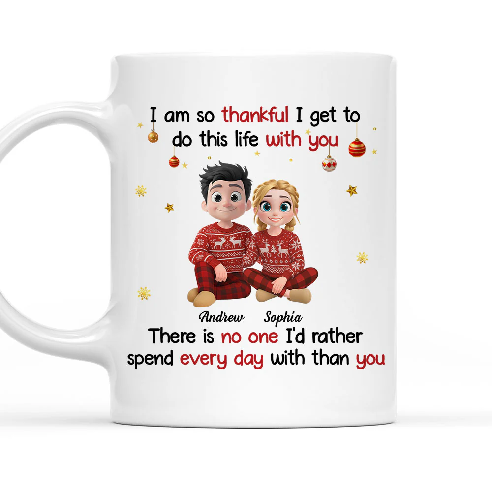 Together This Christmas - Personalized Custom Coffee Mug