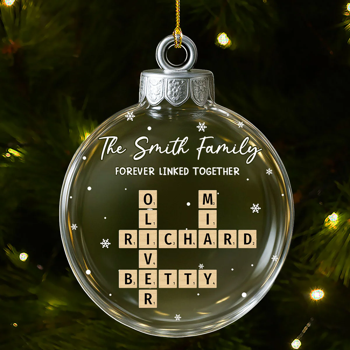 Together Through The Same Roots - Personalized Custom 3D Effect Acrylic Ornament