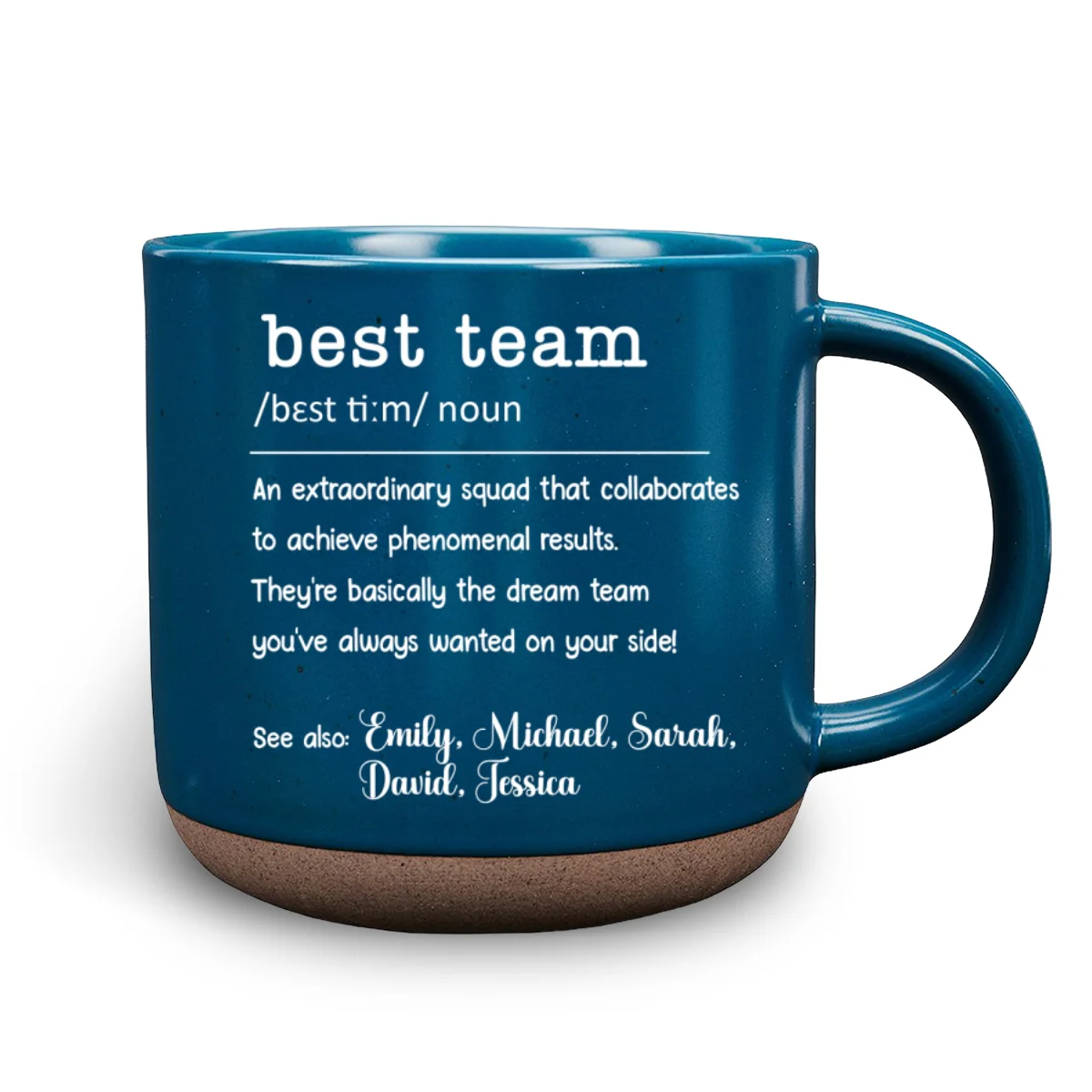 Together We Are A Team - Personalized Custom Pottery Mug - Image 6