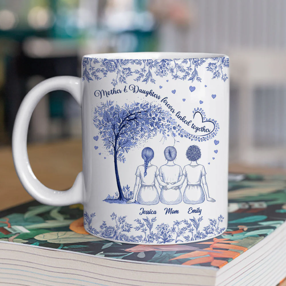 Together We Bloom - Personalized Custom Coffee Mug - Image 4
