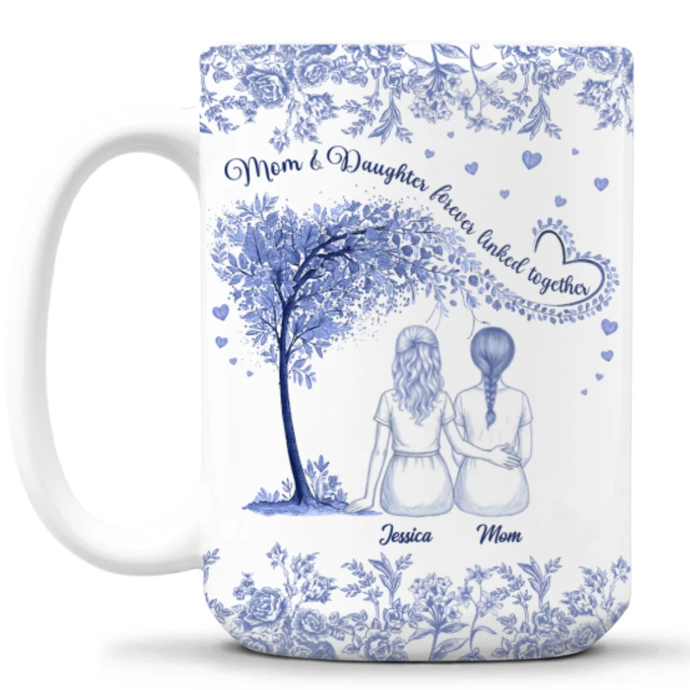 Together We Bloom - Personalized Custom Coffee Mug - Image 8