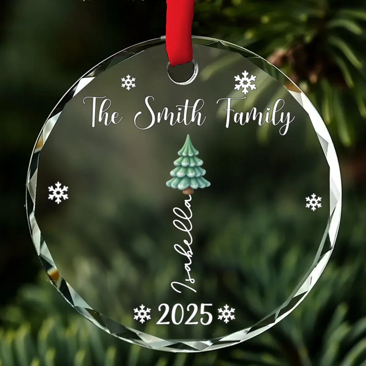 Together We Grow In Love - Personalized Custom Glass Ornament - Image 6